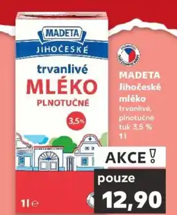 Kaufland MADETA Jihočeské mléko nabídka