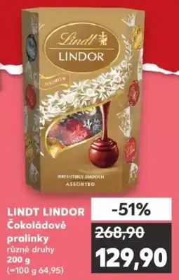 Kaufland LINDT LINDOR Čokoládové pralinky nabídka