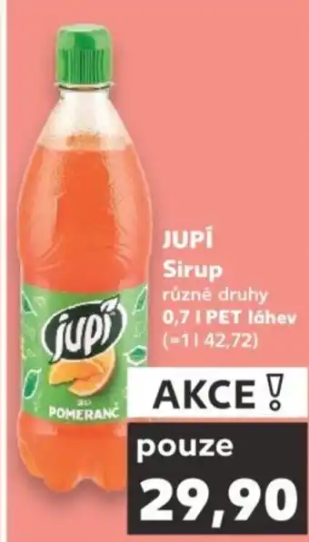 Kaufland JUPÍ Sirup nabídka