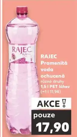Kaufland RAJEC Pramenitá voda ochucená nabídka