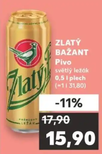 Kaufland ZLATÝ BAŽANT Pivo nabídka
