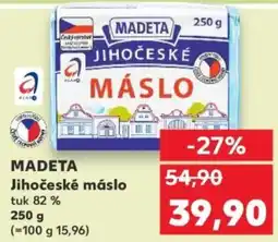 Kaufland MADETA Jihočeské máslo nabídka