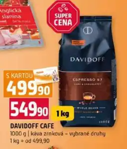Terno Davidoff Café nabídka