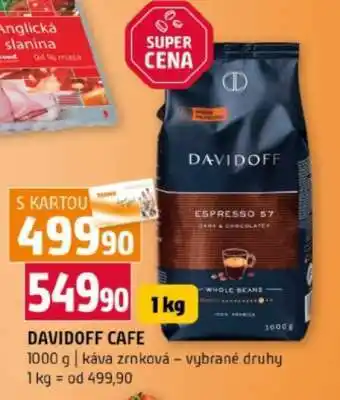 Terno Davidoff Café nabídka