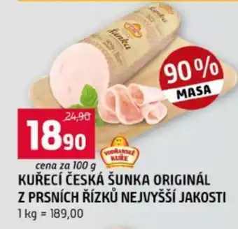Terno KUŘECÍ ČESKÁ ŠUNKA ORIGINÁL Z PRSNÍCH ŘÍZKŮ NEJVYŠŠÍ JAKOSTI nabídka