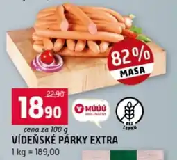Terno Vídeňské párky extra nabídka