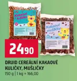 Terno DRUID CEREÁLNÍ KAKAOVÉ KULIČKY, MUŠLIČKY nabídka
