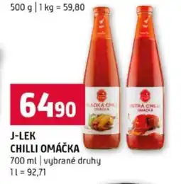 Terno J-LEK Chilli omáčka nabídka