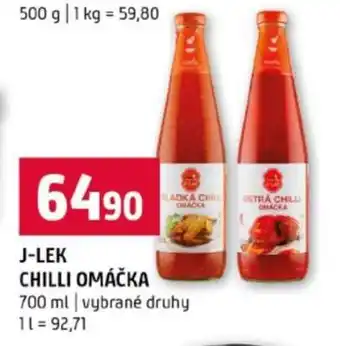 Terno J-LEK Chilli omáčka nabídka