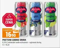Terno MATTONI GRAND DRINK nabídka
