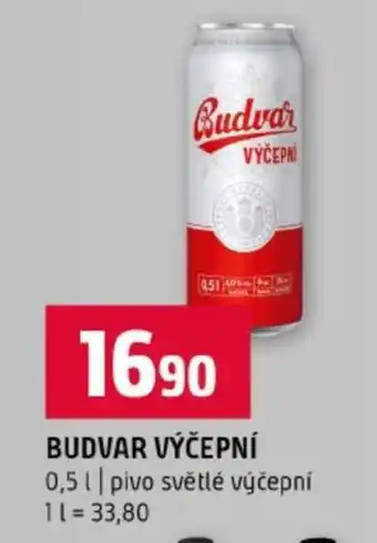 Terno Budvar výčepní nabídka