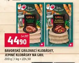 Terno Bavorské grilovací klobásky, jemné klobásky na gril nabídka