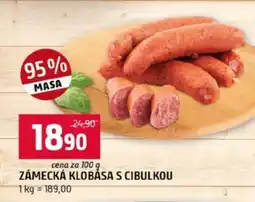 Terno Zámecká klobása s cibulkou nabídka