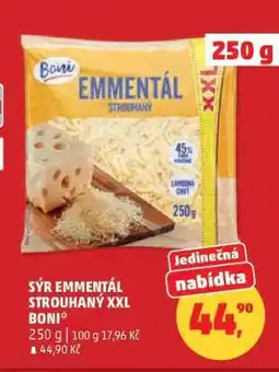 Penny Market SÝR EMMENTÁL STROUHANÝ XXL BONI nabídka