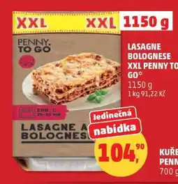 Penny Market LASAGNE BOLOGNESE XXL PENNY TO GO nabídka