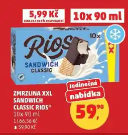 Penny Market ZMRZLINA XXL SANDWICH CLASSIC RIOS nabídka