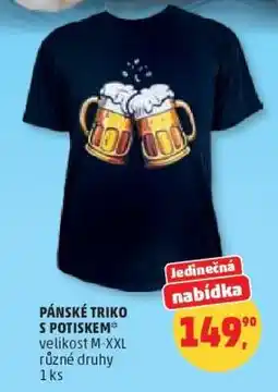 Penny Market Pánské triko s potiskem nabídka