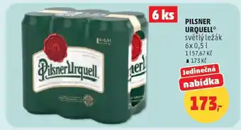 Penny Market Pilsner Urquell nabídka