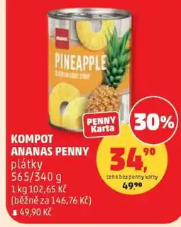 Penny Market KOMPOT ANANAS PENNY nabídka