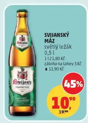 Penny Market Svijanský Máz světlý ležák 0,5 l nabídka