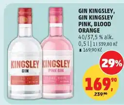 Penny Market Gin Kingsley, Gin Kingsley Pink, Blood Orange nabídka