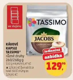 Penny Market Kávové kapsle Tassimo nabídka
