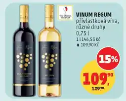 Penny Market VINUM REGUM přívlastková vína nabídka