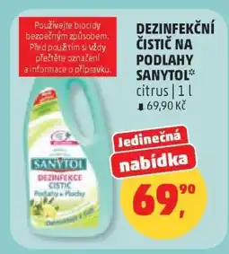 Penny Market DEZINFEKČNÍ ČISTIČ NA PODLAHY SANYTOL nabídka