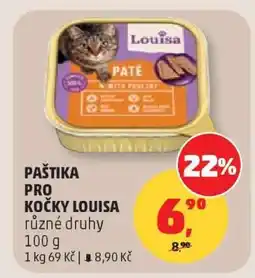 Penny Market PAŠTIKA PRO KOČKY LOUISA nabídka