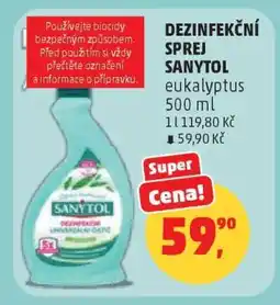 Penny Market DEZINFEKČNÍ SPREJ SANYTOL nabídka