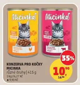 Penny Market KONZERVA PRO KOČKY MICINKA nabídka