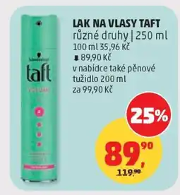 Penny Market LAK NA VLASY TAFT nabídka
