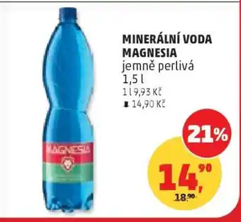 Penny Market Minerální voda Magnesia jemně perlivá 1,5 l nabídka