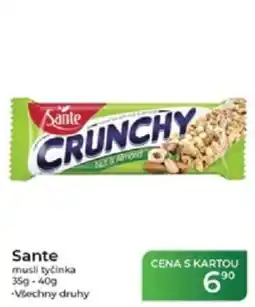 Tamda Foods Sante musli tyčinka nabídka