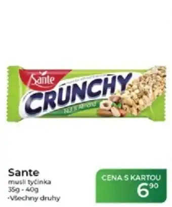 Tamda Foods Sante musli tyčinka nabídka