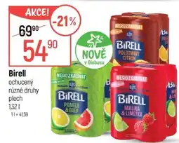 Globus Birell ochucený různé druhy plech nabídka