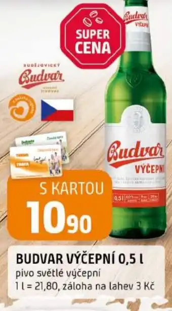 Trefa Budvar výčepní nabídka