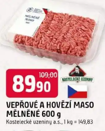 Trefa Vepřové a hovězí maso mělněné nabídka