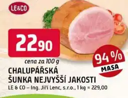 Trefa Chalupářská šunka nejvyšší jakosti nabídka
