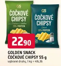 Trefa Golden snack čočkové chipsy nabídka