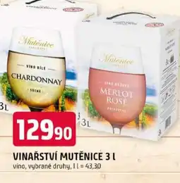 Trefa Vinařství mutěnice nabídka