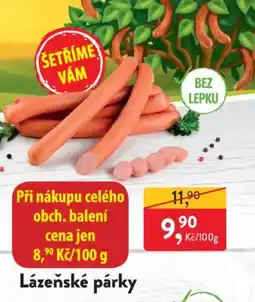 MP Krásno Lázeňské párky nabídka