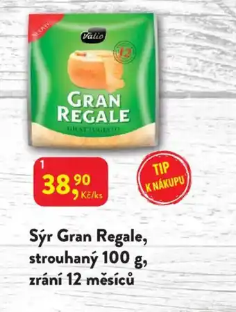 Sýr Gran Regale, strouhaný zrání 12 měsíců