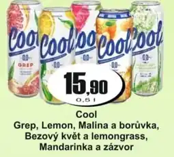 Adam Cool Grep, Lemon, Malina a borůvka, Bezový květ a lemongrass, Mandarinka a zázvor nabídka
