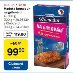 Tesco Madeta Romadur na grilování nabídka