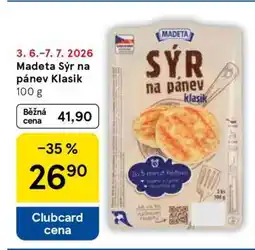 Tesco Madeta Sýr na pánev klasik nabídka