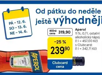 Tesco Aperol nabídka