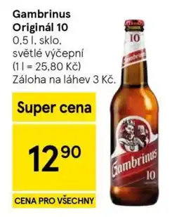 Tesco Gambrinus Originál 10 nabídka