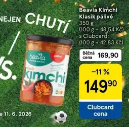 Tesco Beavia Kimchi klasik pálivé nabídka