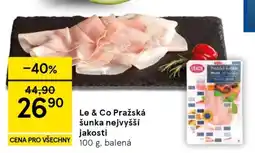 Tesco Le & Co Pražská šunka nejvyšší jakosti nabídka